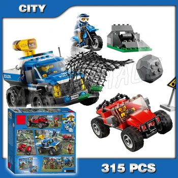 

315pcs City Mountain Dirt Road Pursuit Police Rockslide Figure Building Blocks 10862 Assemble Kid Toy Compatible with