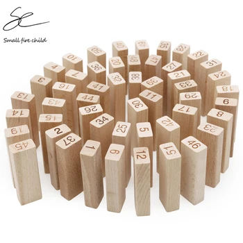 

NEW Kids Wooden Math Dominoes Block Toy Double Side Mathematical Account Number Board Learning Math Game Teaching Tool