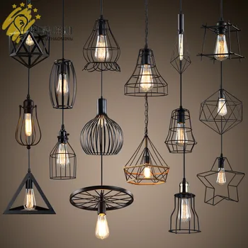 

Retro Industrial Pendant Lamp Single-ended Creative Personality Dining Room Lamp Bar Milk Tea Shop Iron Art Simple Pendant Lamp