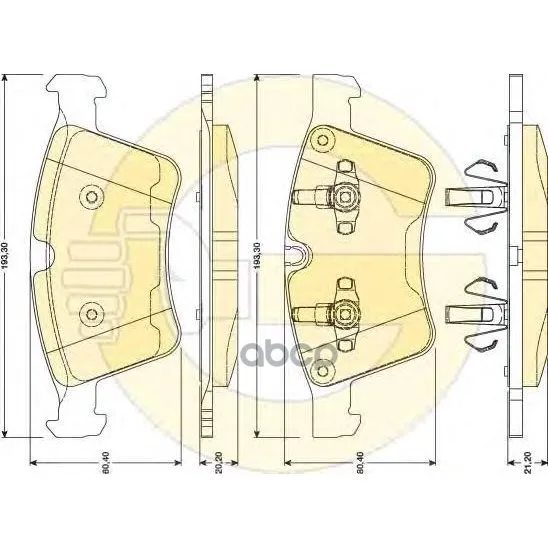 Колодки Тормозные Mercedes Gl X164 4.2-5.0/Ml W164 5.0/R W241 5.0 Передние Girling 6117972 Girling арт. 6117972