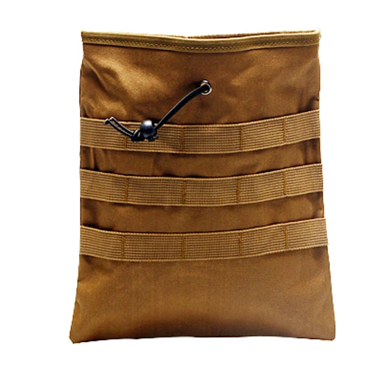 Tan Тифон военный Универсальный Molle ремень журнал тактический Molle Drawstring журнал складной мешок - Цвет: Tan