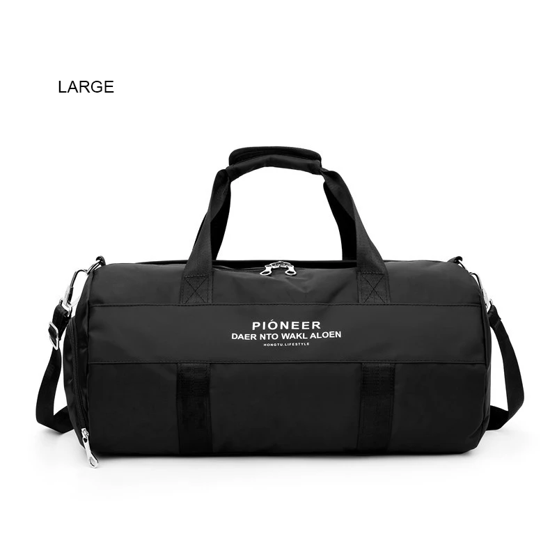 Тренировочная Портативная сумка через плечо, спортивные сумки для мужчин, для спортзала, рюкзак для фитнеса, Sac De sport, с самостоятельной позицией обуви, для спортзала, Tas - Цвет: large black