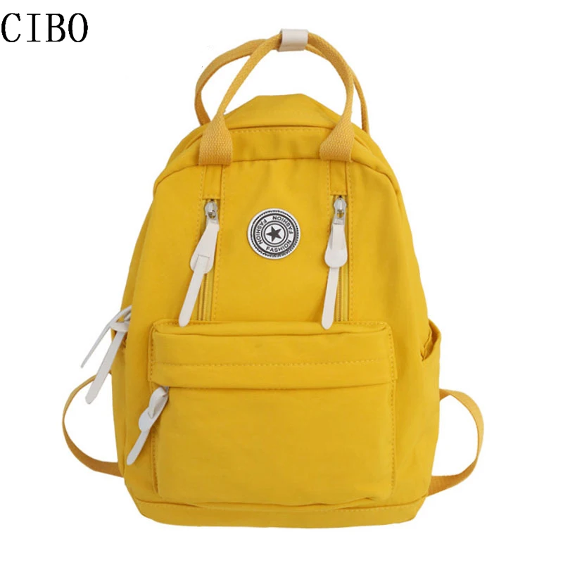 

2019 new Waterproof nylon Women Backpack Female Ring buckle Travel Backpack for Teenage girls Schoolbag Vertical zipper Mochila