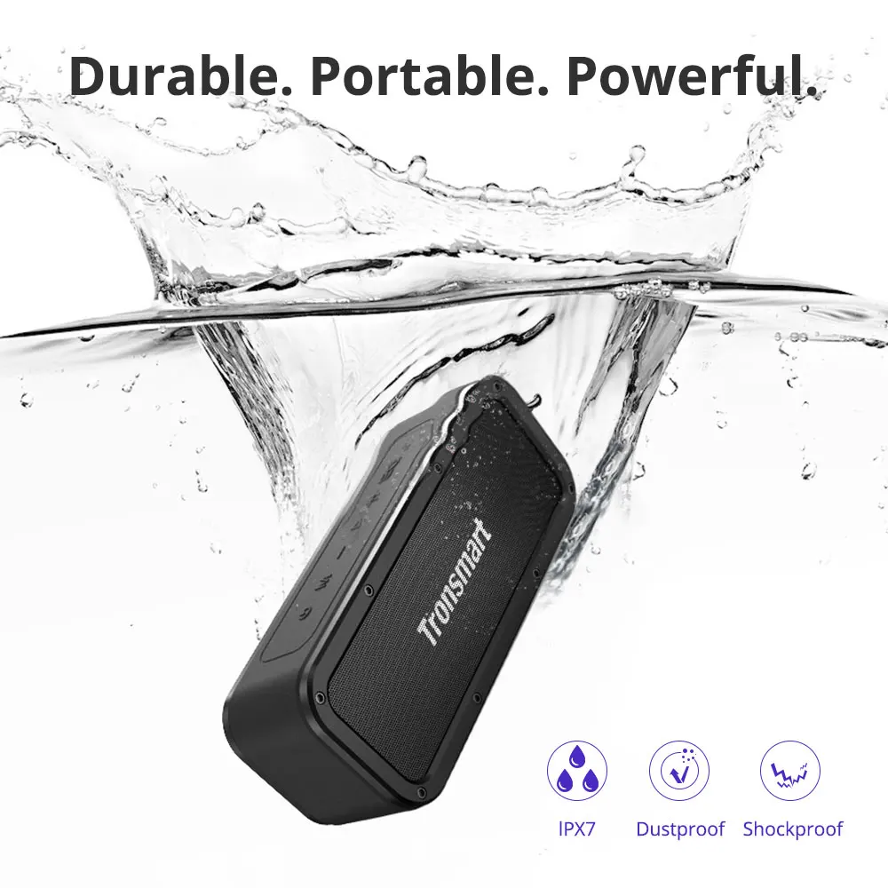 Беспроводная Портативная колонка Tronsmart Force Bluetooth 5 0 40 Вт с голосовым помощником NFC
