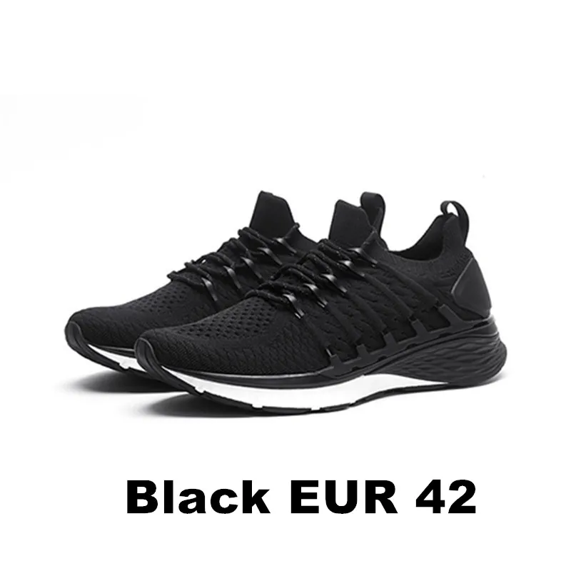 Black EUR 42 Оригинальные Xiaomi mi jia Sneaker 3 Shoes 3th мужские спортивные кроссовки для бега Новинка Uni-Moulding 2,0 удобные и Нескользящие - Цвет: Black EUR 42