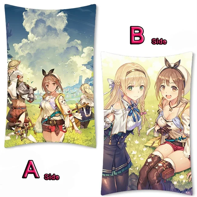 01 Аниме игра ателье Ryza аниме девушка Dakimakura длинная подушка для объятий чехол кровать подушка Pilow крышка 2WAY 35x55 см - Цвет: 01