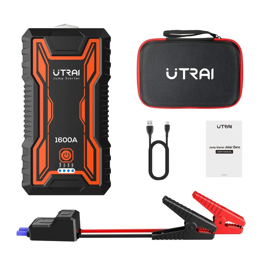  UTRAI Car Jump Starter 16000mAh Power Bank Portable Emergency Charger Lithium Ion Battery Car Boost