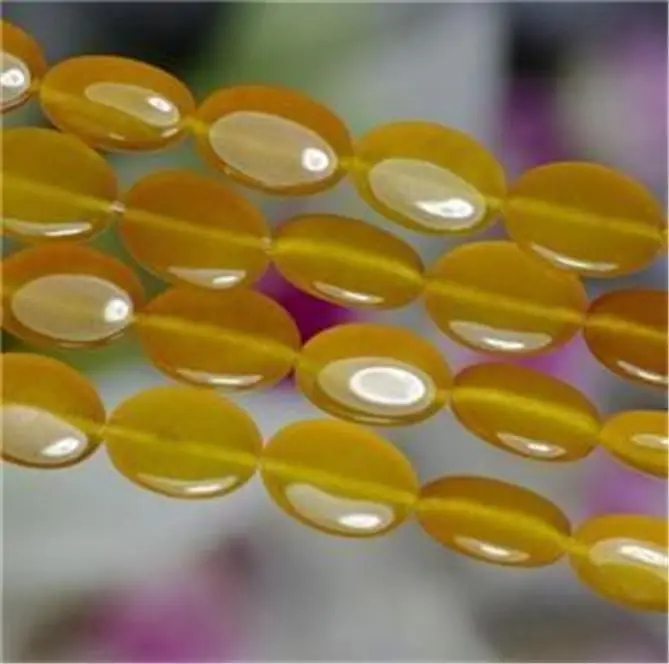 beads 13x18mm Yellow South American Topaz Oval Loose Bead 15inch #@ | Украшения и аксессуары