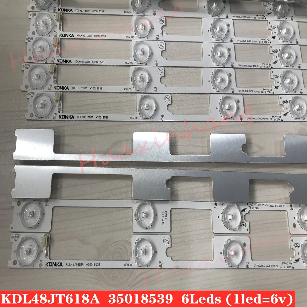 80pcs/lot new good quality LED backlight bar strip for KONKA KDL48JT618A/KDL48SS618U 35018539 6 LEDS(6V
