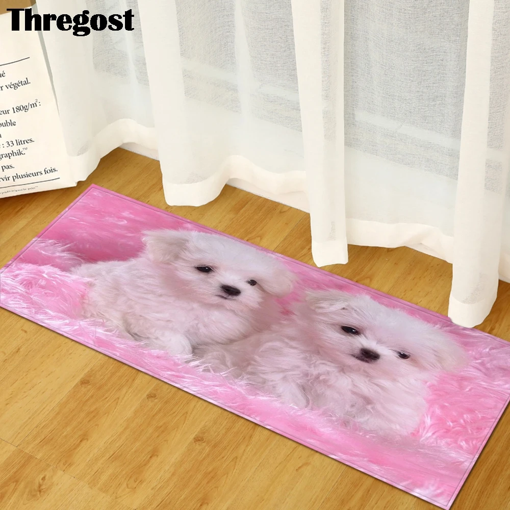 Thregost Soft Floor Mats 3D Printed Long Pet Play Rugs Anti-Slip Hallway Kitchen Carpet Washable Modern Absorbent Mat | Дом и сад