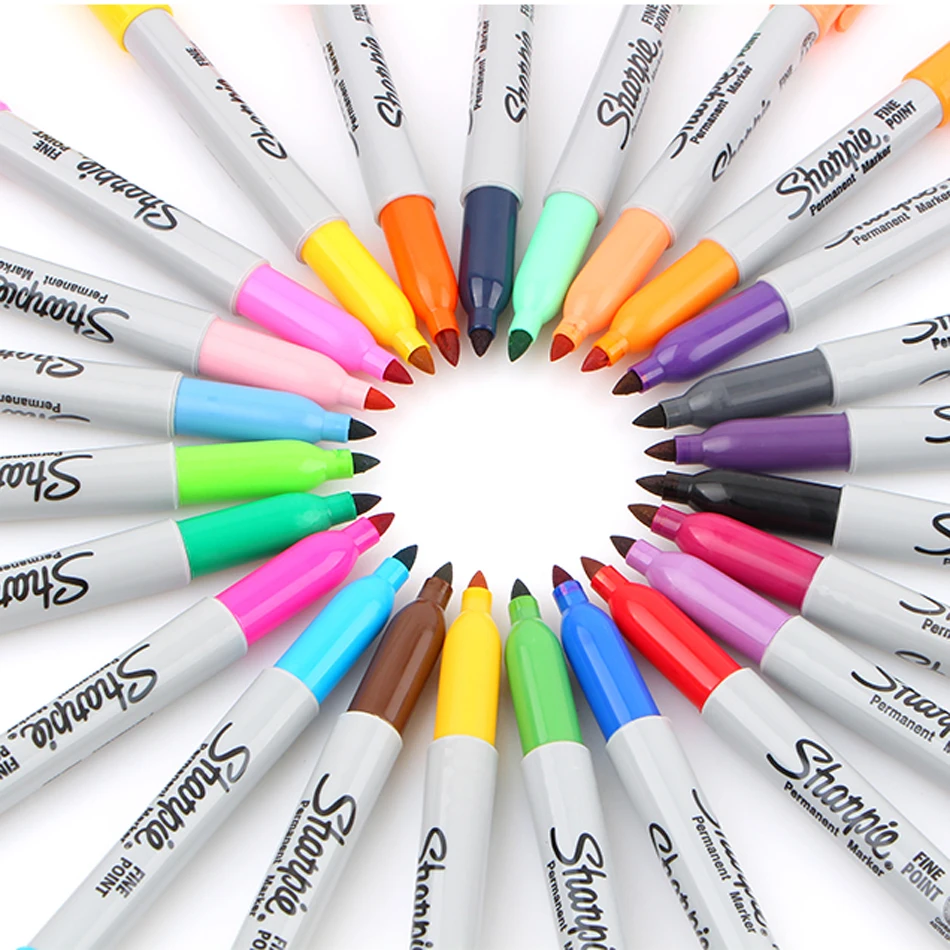 Качественные американские маркеры Sanford с тонкими наконечниками 1 мм Sharpie точками