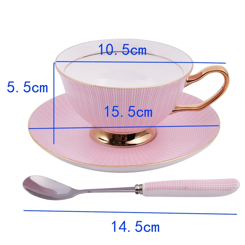Ceramic Bone China Coffee and Tea Cup Coffee Cup and Saucer Drink Cup Set