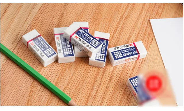 M&G 24 Pack Large Erasers Pencil Erasers, 4B Rubber Eraser Rectangular  Erasers for Pencils School Students Office Drawing