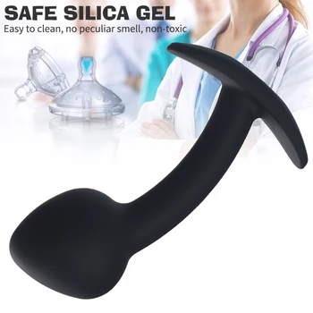 Soft Anal Plug High Quality Silicone Butt Plug Adult Product Anal Beads Female Masturbator Prostate Massager Sex Toys for Couple 3