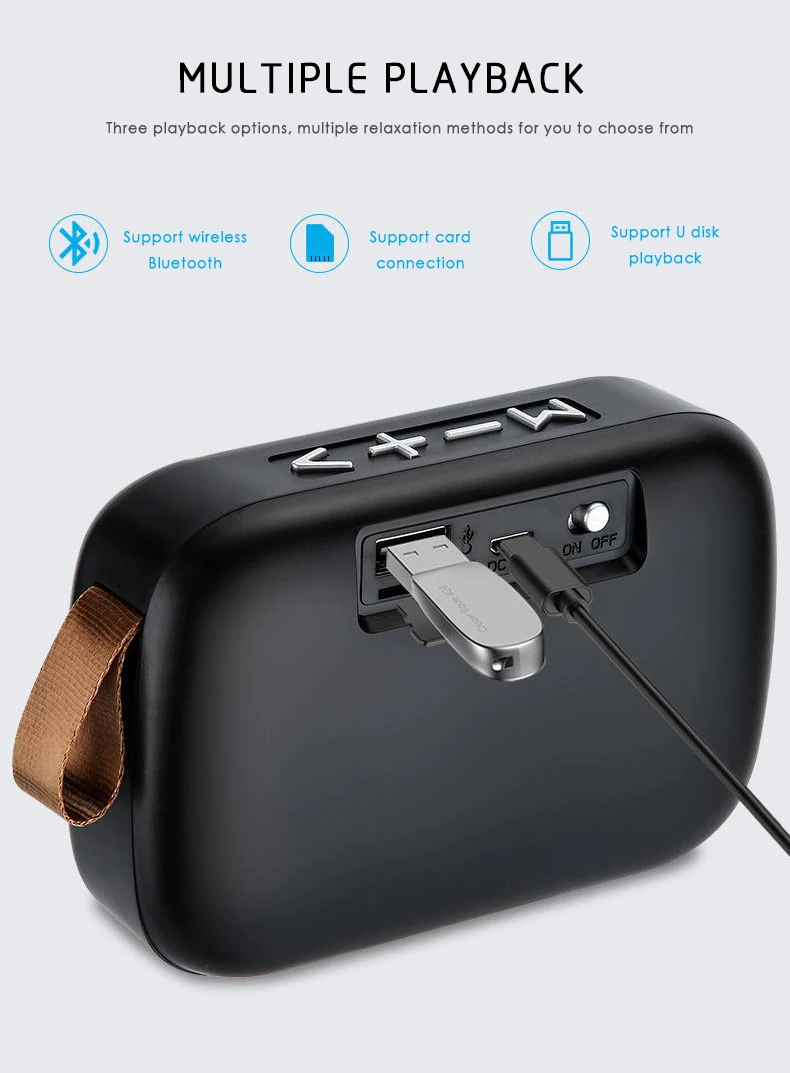 Уличная перезаряжаемая bluetooth колонка офисный планшет со стереозвуком