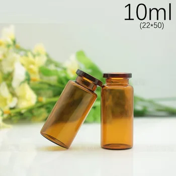 

10Pcs/lot 10ml Bottles With Cork for Home Decor Stopper Empty Tiny Glass Jars Mini Brown Glass Bottle Vials Jars Containers