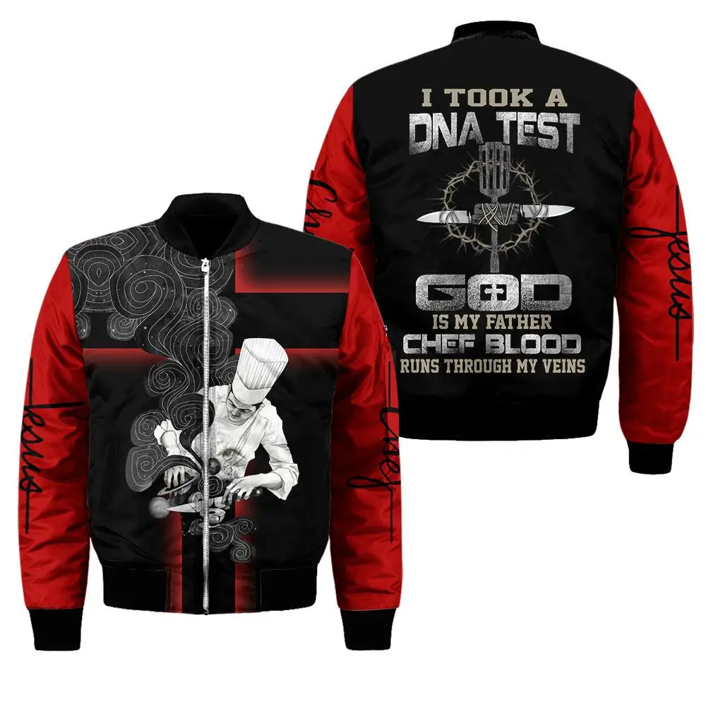 Männer Mode Bomber Schädel Chef Muster 3D All Over Gedruckt Winter Zipper Jacke Casual Unisex Harajuku Streetwear Mantel FX-04 – Detail 7