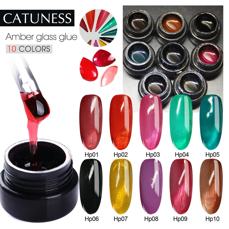 

CATUNESS Jelly Glass Candy Gel Building Nail Extend Gum Poly Gel Set Nail Art Mirror Summer Attribute Titanium Gel Polish