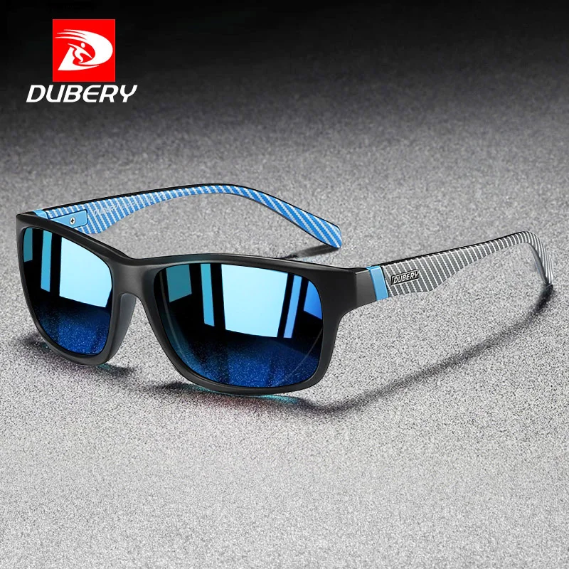 Солнцезащитные очки DUBERY мужские квадратные поляризационные темные UV400 для