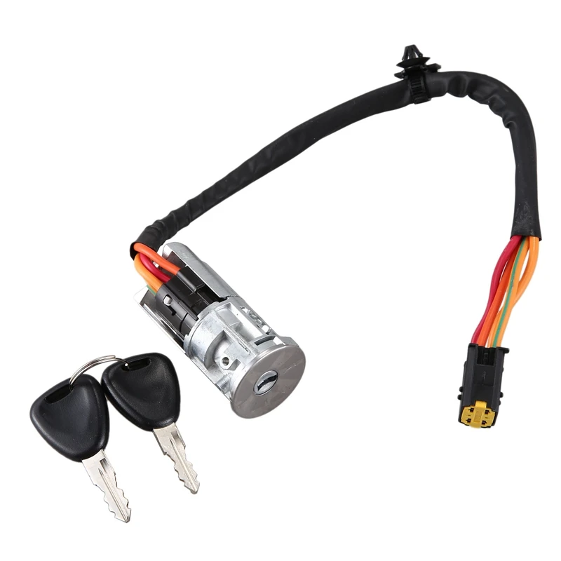Car Ignition Starter Key Switch Lock 7702296589 7701472518 7701471098 for Renault Logan Dacia Sandero Clio | Автомобили и