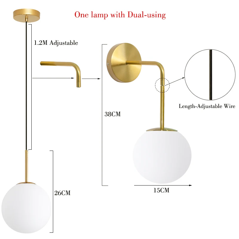 Люстра Ditoon в стиле постмодерн для гостиной/столовой светодиодная люстра