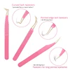 New 1Pc Eyelash Tweezers Anti-static Non-magnetic Professional Pincet 3D Eyelash Extension Tweezer 100% Closure Makeup Tool 3