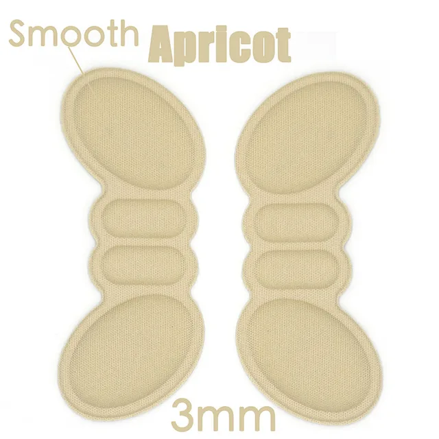 Women Insoles for Shoes High Heel Pad Adjust Size Adhesive Heels Pads Liner Grips Protector Sticker Pain Relief Foot Care Insert Apricot Smooth 3mm