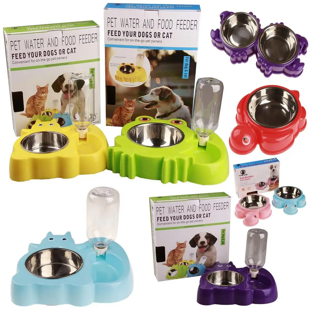 Squirrel frog cartoon dog drinking bowl (13)