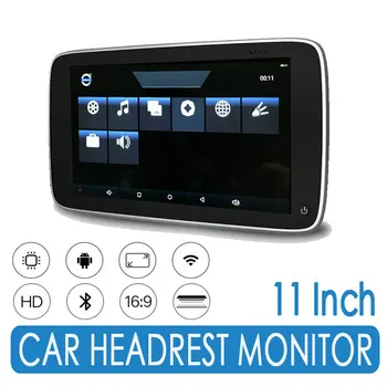 

11Inch Android 8.1 Car Monitor Headrest DVD Player Automotive TV Screen For VOLVO WIFI/USB/SD/FM Transmitter/Speaker