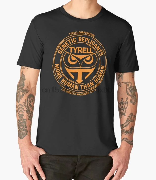 Печатная Мужская футболка хлопок o-образным вырезом футболки Tyrell