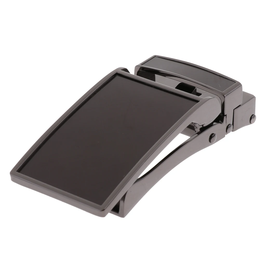 Mens Belt Buckle Automatic Slide Click Buckle Ratchet Leather Belt Buckle 3.6cm