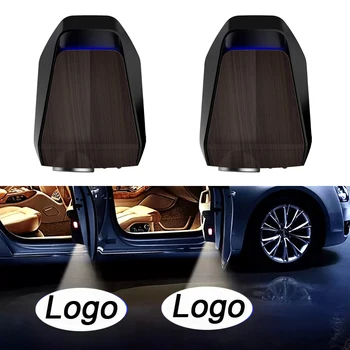 

2pcs LED Car Door Welcome Light Car Door Shadow LED Projector Logo Wireless Car Welcome Door Laser Lights for Volkswagen Benz