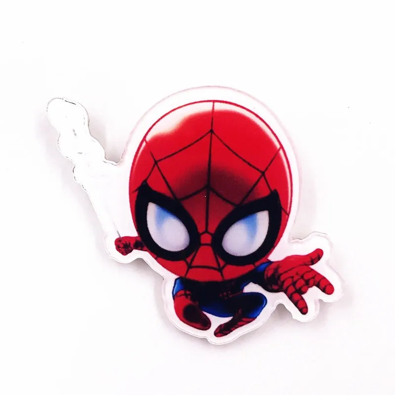 1pcs The Marvel Avengers Acrylic Badges Thor Jewelry Iron Man Captain America Spiderman Brooches For Women Men Gift Lapel Pins Brooches Aliexpress