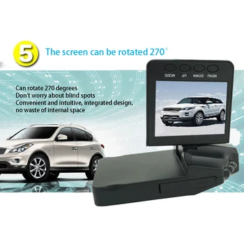 

2.4-inch Screen Car Dvr Mirror Dash Camera Dash Cam 270 degrees Car Camera Full Hd Drive Recorder Stream RearView Mirror