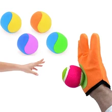 1 Set Sucker Sticky Ball Toy Outdoor Sports games Catch Balls entertainment Throw And Catch Parent Interactive for boy Child Toy