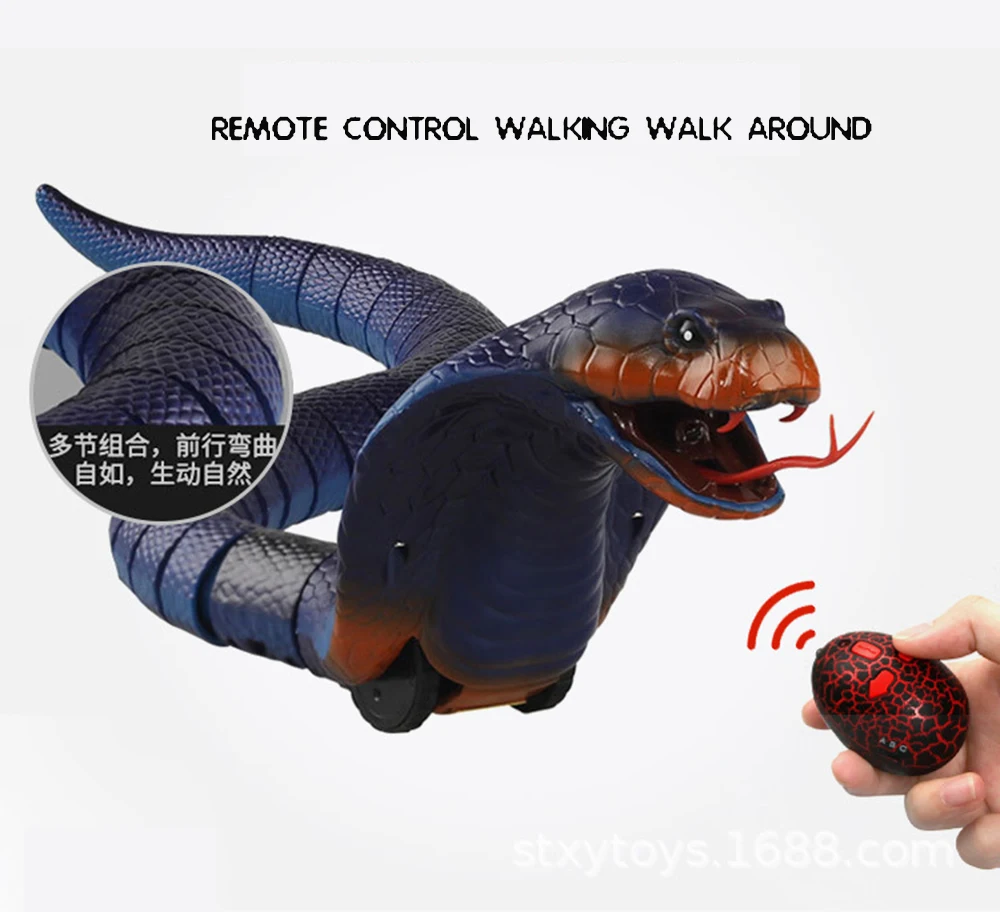 Prank toys novelty Simulation Snake toy Funny rc animal model interactive Toys for Children Joke/Halloween gift Terrify kids toy
