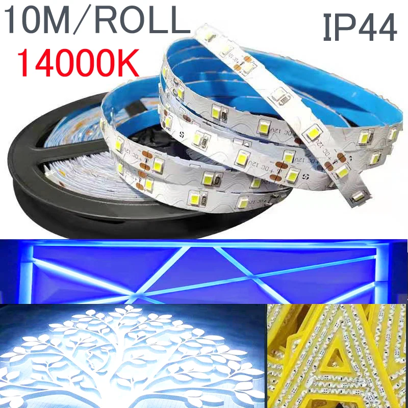 Водонепроницаемая светодиодная лента S 2835 smd rgb 12 В 10 м 5 3 2 теплая белая adpter