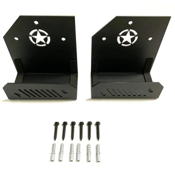 

Door Hanger Storage Rack Bracket for Jeep Wrangler JK JKU TJ JL JLU YJ Wall Mount Storage, 2PCS