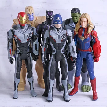 

Titan Hero Avengers Endgame Thanos Thor Ronin Ant Man Captain America War Machine Hulk Iron Man 12" PVC Action Figure Toy