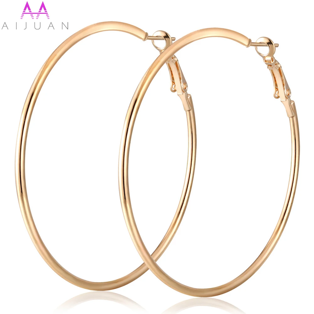 

Big Circle Round Hoop Earrings for Women Gold Silver Large Earings Ear Rings Kolczyki Aretes Oorbellen Brincos Orecchini Earring