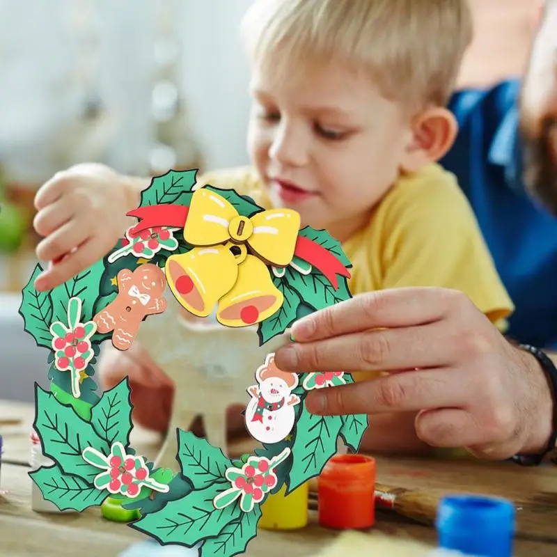 DIY 3D Рождественская гирлянда игрушка для детей ручной сборки Обучающие наборы умелый дизайн и изысканный внешний вид