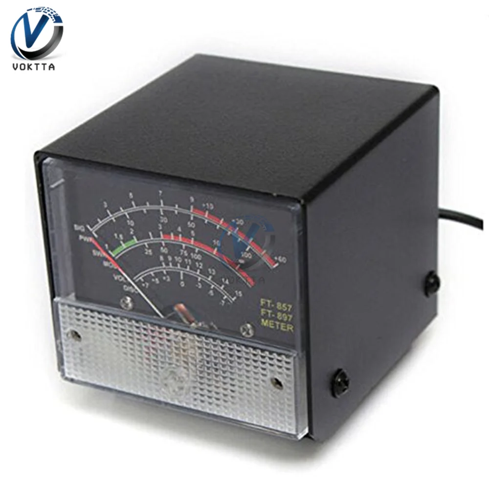 Portatile Ft857 Ft897 Cassa Del Metallo Misuratore Di Potenza Multifunzione Digitale Ricevere Emissione Display Onda Esterno S Meter Swr Misuratore Di