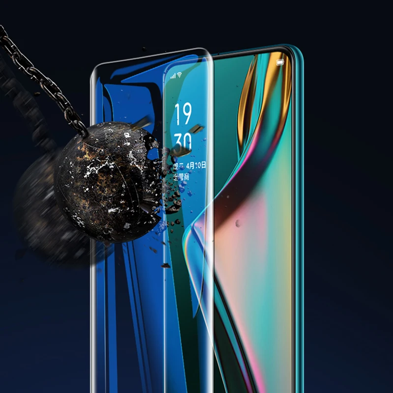 BoeYink УФ клей жидкое закаленное стекло для Oppo realme X2 X 5 Pro Q XT Защита экрана для Oppo realme 5S 6 A5S AX5S Reno 2 Z