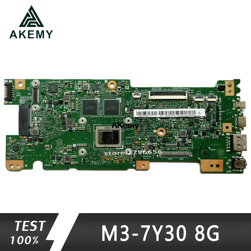 Akemy UX330CA материнская плата для ноутбука ASUS UX330CAK UX330CA UX330C Mianboard M3-7Y30 8 г ram