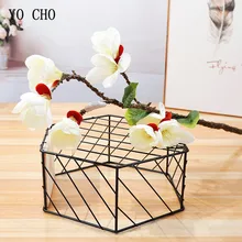 YO CHO 9 голов искусственная Магнолия Шелковые Цветы Свадебные Рождество гостиная украшения Флорес длинные с длинным стволом искусственные Флорес