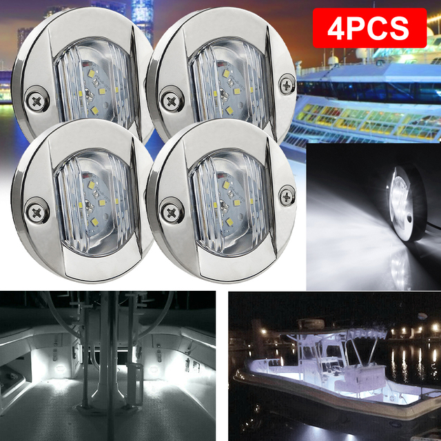 Marine Tail Light LED Round Cold LED Taillights DC 24V Boat Transom LED Stern Light Yacht Accessories Waterproof