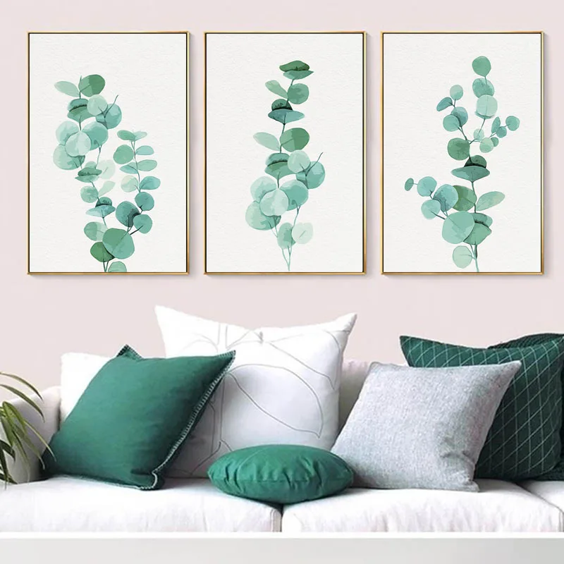 Modern-Botanical-Canvas-Painting-Australian-Eucalyptus-Wall-Art-Watercolor-Greenery-Posters-and-Prints-Pictures-for-Living