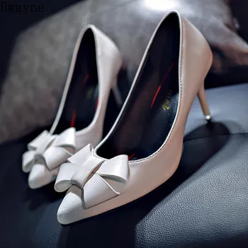 

Pointed toe high heel women 2020 spring and summer new bow women's shoes Korean wild sexy women's shoes tide