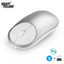 Игровая мышь Bluetooth 2,4 ГГц, беспроводная Двухрежимная мышь 1600 dpi, эргономичная Портативная оптическая Бесшумная перезаряжаемая мышь для ноут...(China)