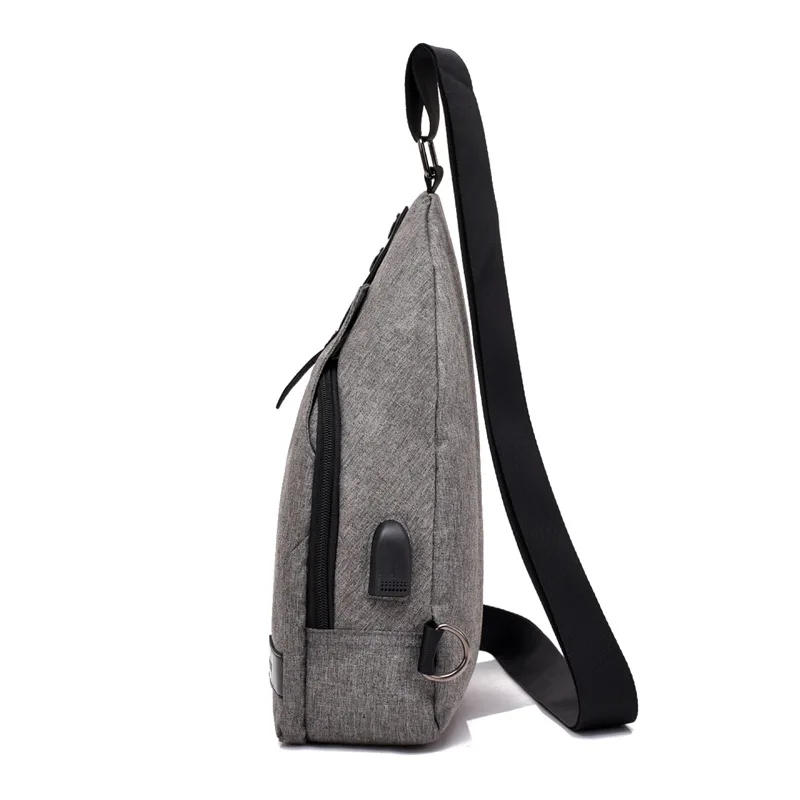 

Creative Multi-functional Chest Pack MEN'S Messenger Bag Casual Canvas Sports Chest Pack Shoulder Bag Men's Gun Pack